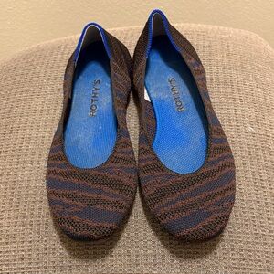 Rothy’s zebra patterned shoes